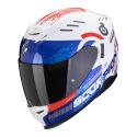 Casco Scorpion Exo-520 Evo Air Titan Bianco-blu-rosso