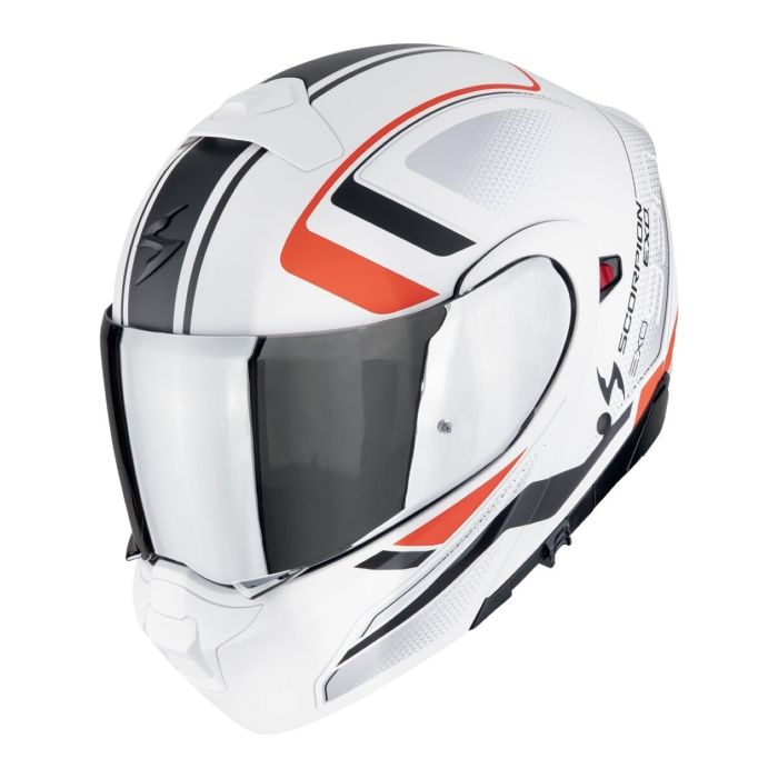 Casco Scorpion Exo-930 Evo Ardens Bianco Opaco-nero-ro