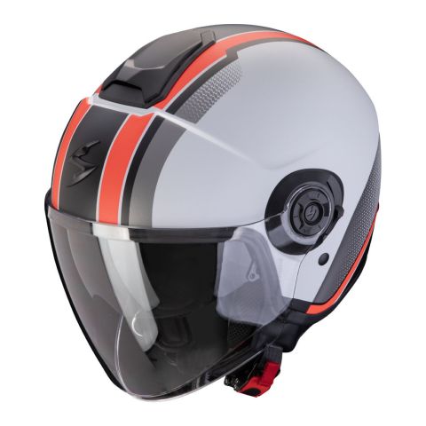 Casco Scorpion Exo-city Ii Vel Grigio-rosso Opaco