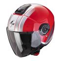 Casco Scorpion Exo-city II Vel Rosso-bianco