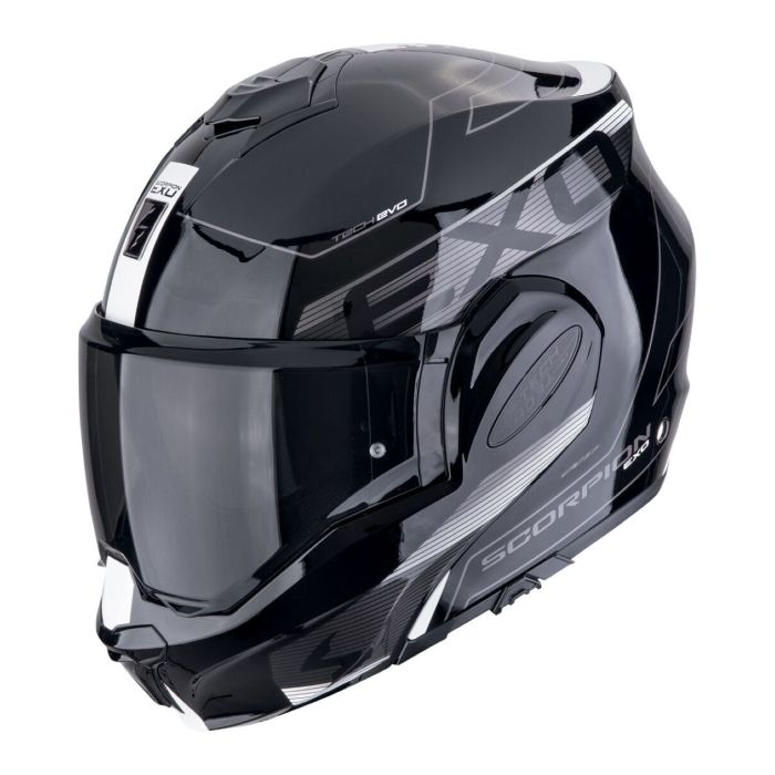 Casco Scorpion Exo-tech Evo Traveller Nero-bianco
