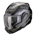 Casco Scorpion Exo-tech Evo Pro Commuta Nero-argento-giallo