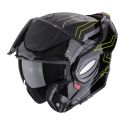 Casco Scorpion Exo-tech Evo Conquer Nero-neon Giallo