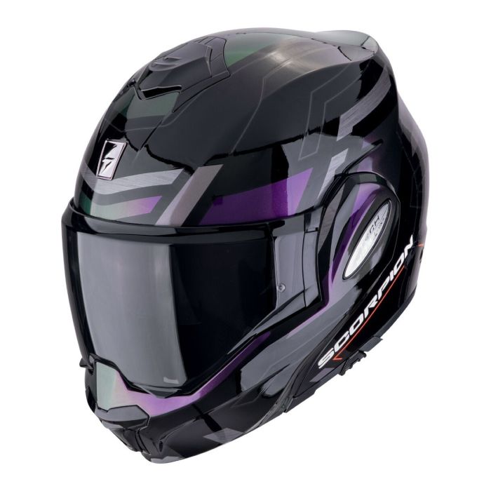 Casco Scorpion Exo-tech Evo Conquer Nero-camaleon
