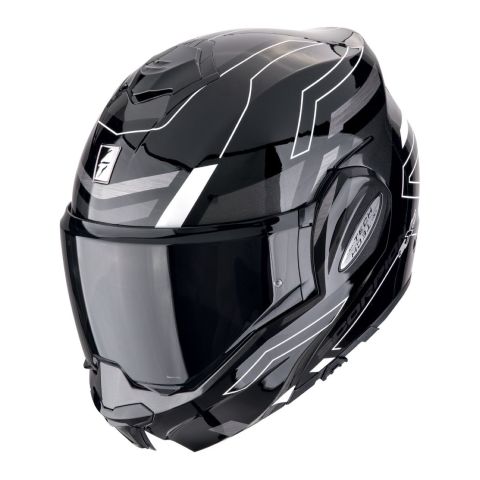 Casco Scorpion Exo-tech Evo Conquer Nero-bianco