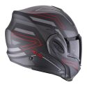 Casco Scorpion Exo-tech Evo Conquer Nero Opaco-rosso