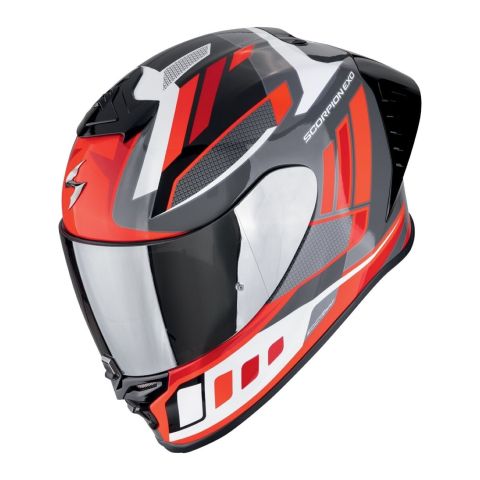 Casco Scorpion Exo-r1 Evo II Air Vital Grigio-bianco-rosso