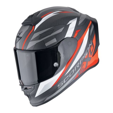 Casco Scorpion Exo-r1 Evo Carbon Air Runner Nero Opaco-rosso