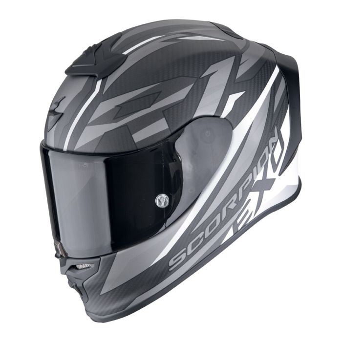 Casco Scorpion Exo-r1 Evo Carbon Air Runner Nero Opaco-bianco