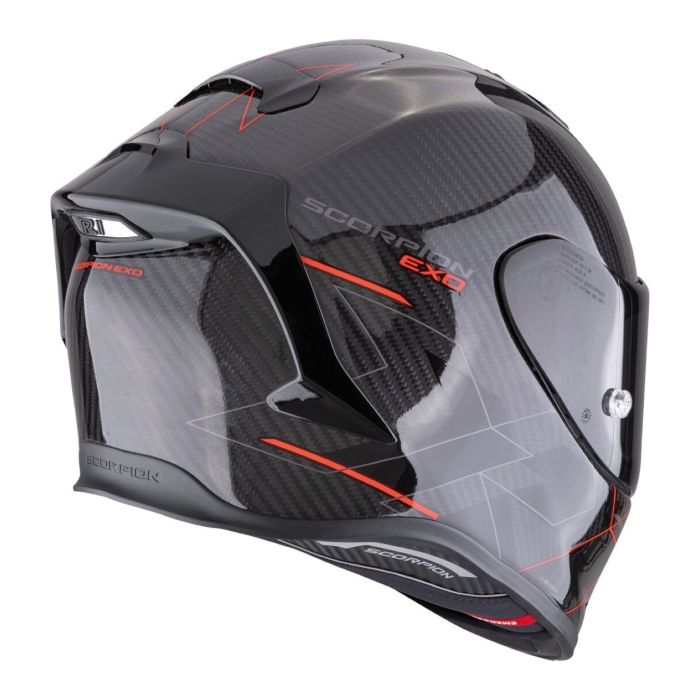 Casco Scorpion Exo-r1 Evo Carbon Air Cynergy Nero-rosso