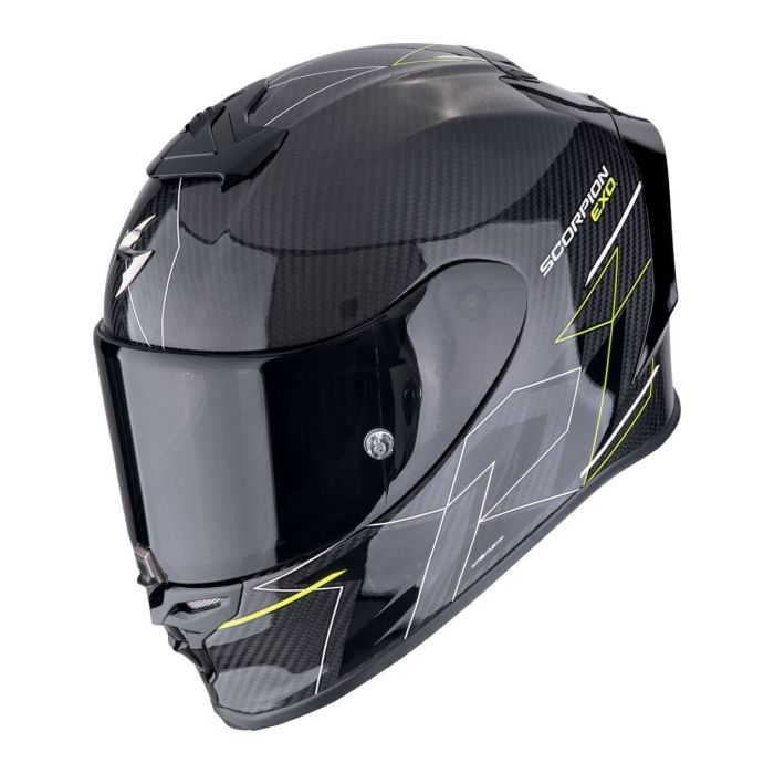 Casco Scorpion Exo-r1 Evo Carbon Air Cynergy Nero-gialloneon