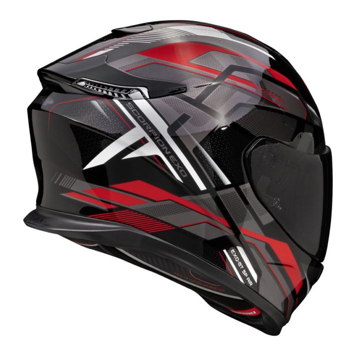 Casco Scorpion Exo-gt Sp Air Augusta Nero-grigio-rosso