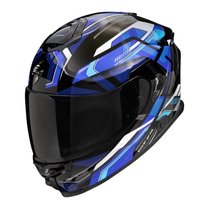 Casco Scorpion Exo-gt Sp Air Augusta Nero-grigio-blu