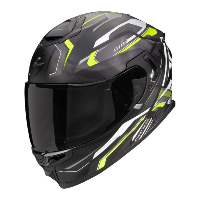 Casco Scorpion Exo-gt Sp Air Augusta Nero Op-grigio-giall