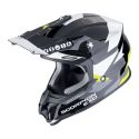 Casco Scorpion Vx-16 Evo Air Rod Nero-neon Giallo