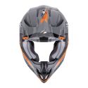 Casco Scorpion Vx-16 Evo Air Rod Grigio-arancione