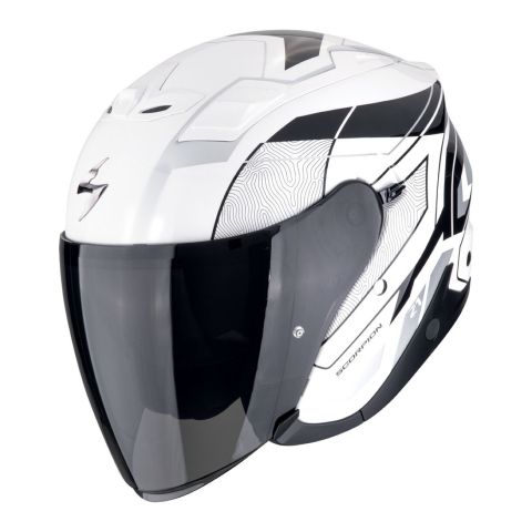 Casco Scorpion Exo-z1 Vue Bianco-nero-argento
