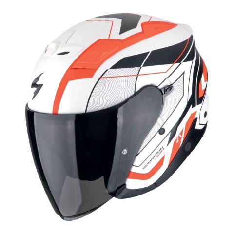 Casco Scorpion Exo-z1 Vue Bianco Opaco-rosso-n