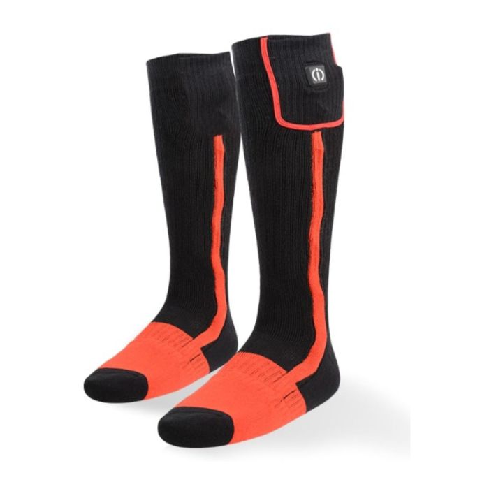 Calze Riscaldate Klan Dual Power Socks Nero Arancio