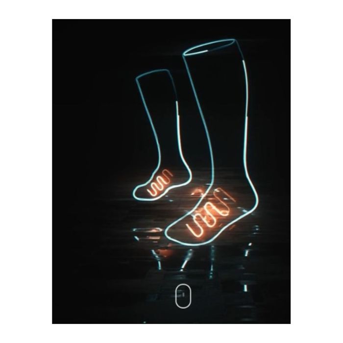 Calze Riscaldate Klan Dual Power Socks Nero Arancio