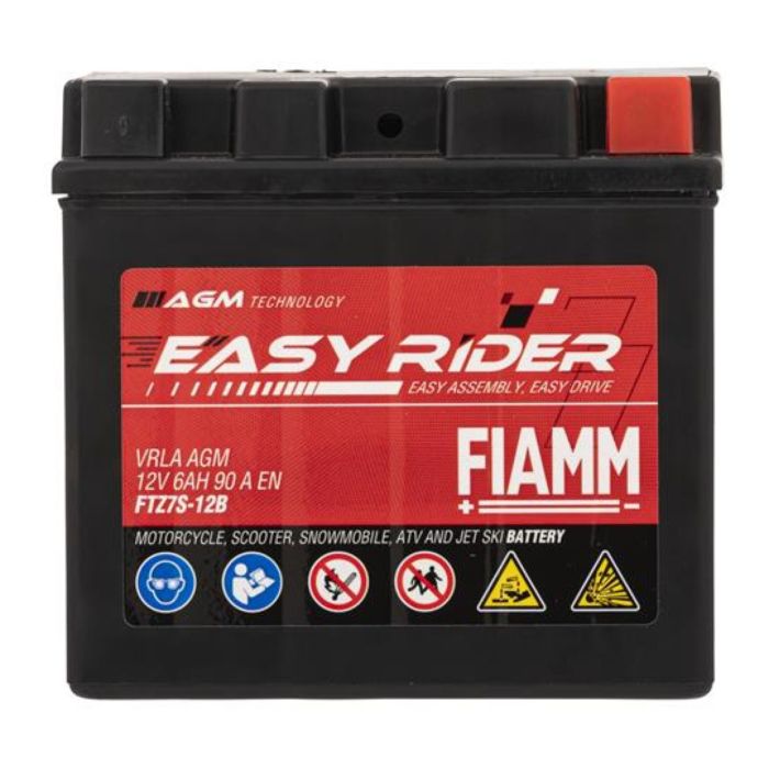 Batteria Fiamm Agm Ftz7s-12b - Ytz7s 12v. 6 Ah.