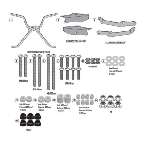 Givi Sr6118 - Attacco Posteriore Kymco Cv3 550 (22-23)