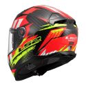 Casco Integrale Ls2 Ff811 Vector Ii Carbon Tantic Red H-v Yellow