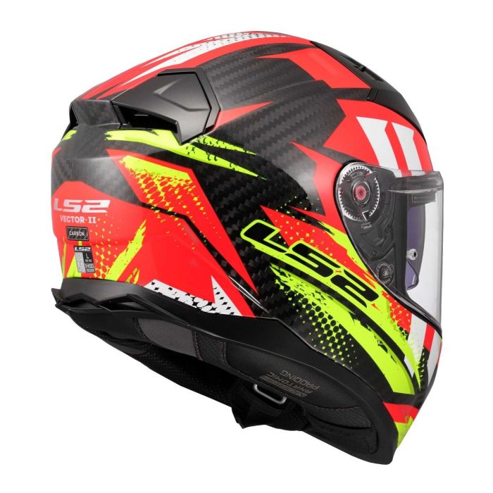 Casco Integrale Ls2 Ff811 Vector Ii Carbon Tantic Red H-v Yellow