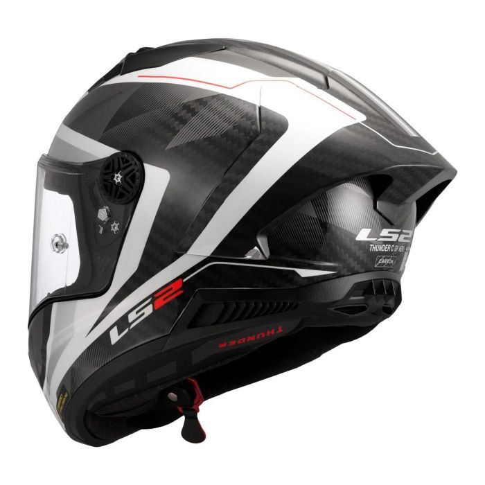 Casco Integrale Ls2 Ff805 Thunder Gp Aero Raute White Grey