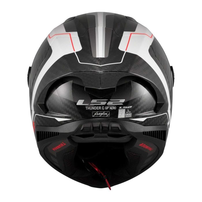 Casco Integrale Ls2 Ff805 Thunder Gp Aero Raute White Grey