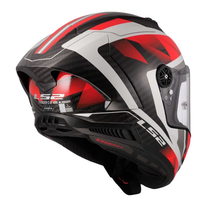 Casco Integrale Ls2 Ff805 Thunder Gp Aero Raute White Red