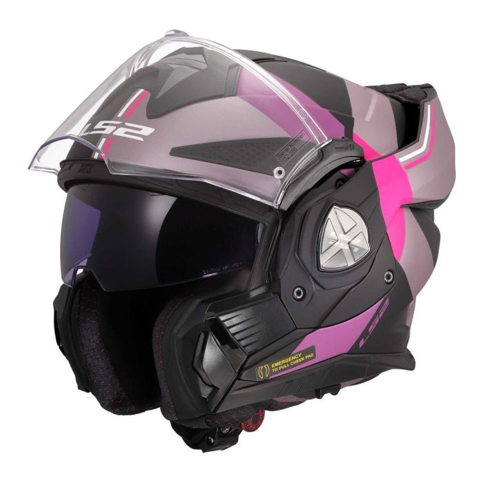 Casco Ribaltabile Ls2 Ff901 Advant X Ultra Grey Purple