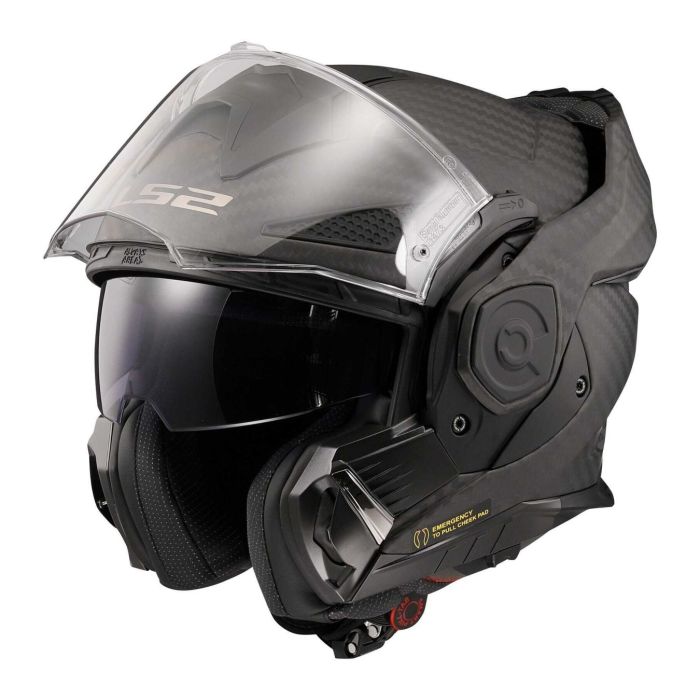 Casco Ribaltabile Ls2 Ff901 Advant X Solid Matt Carbon