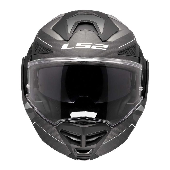 Casco Ribaltabile Ls2 Ff901 Advant X Carbon Horizon Silver Grey