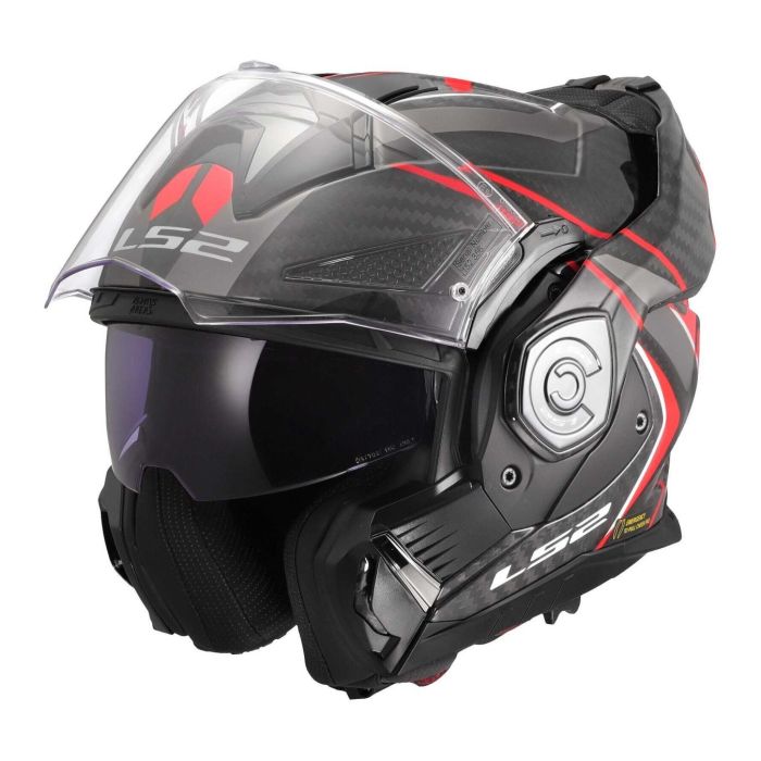 Casco Ribaltabile Ls2 Ff901 Advant X Carbon Future II Red
