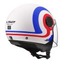 Casco Jet Ls2 Of558 Sphere Lux II Urby White Blue Red