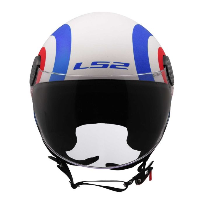 Casco Jet Ls2 Of558 Sphere Lux II Urby White Blue Red