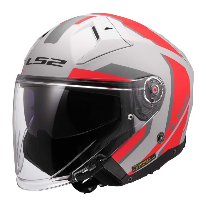 Casco Ls2 Of603 Infinity II Focus 06 Grey Red