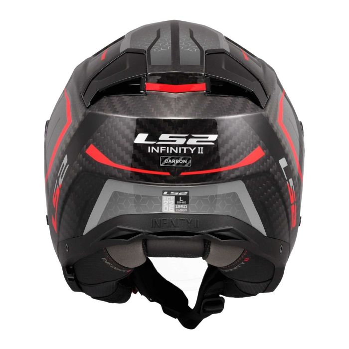 Casco Jet Ls2 Of603 Infinity II Carbon Urus Red
