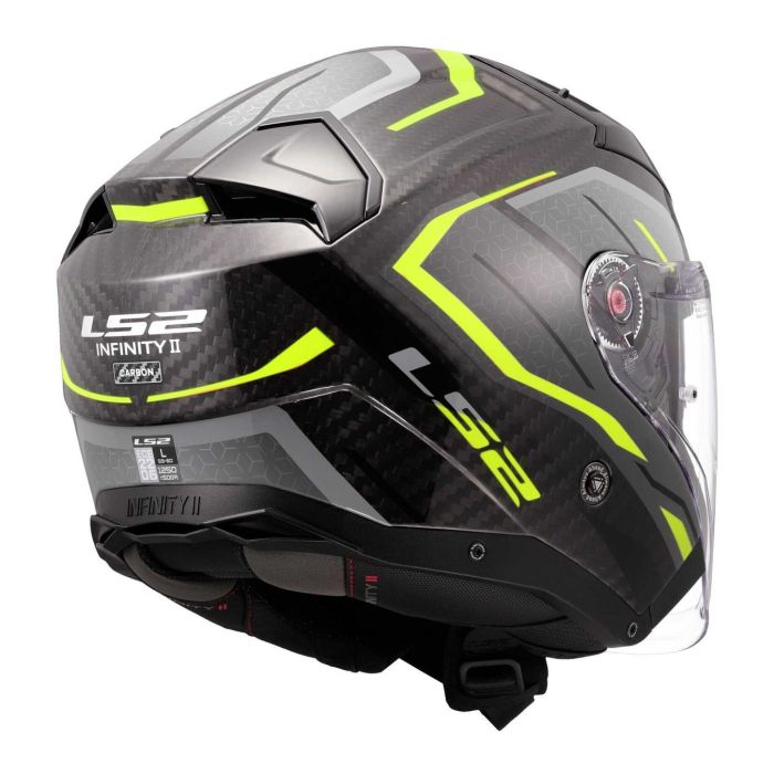 Casco Jet Ls2 Of603 Infinity II Carbon Urus H-v Yellow