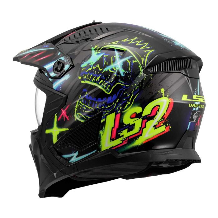 Casco Jet Ls2 Of606 Drifter Rayz Black Blue