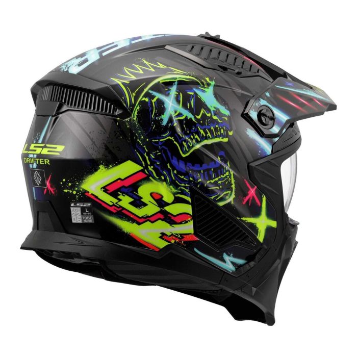 Casco Jet Ls2 Of606 Drifter Rayz Black Blue
