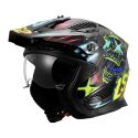 Casco Jet Ls2 Of606 Drifter Rayz Black Blue