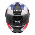 Casco Modulare Ls2 Ff902 Scope II Duria White Blue Red