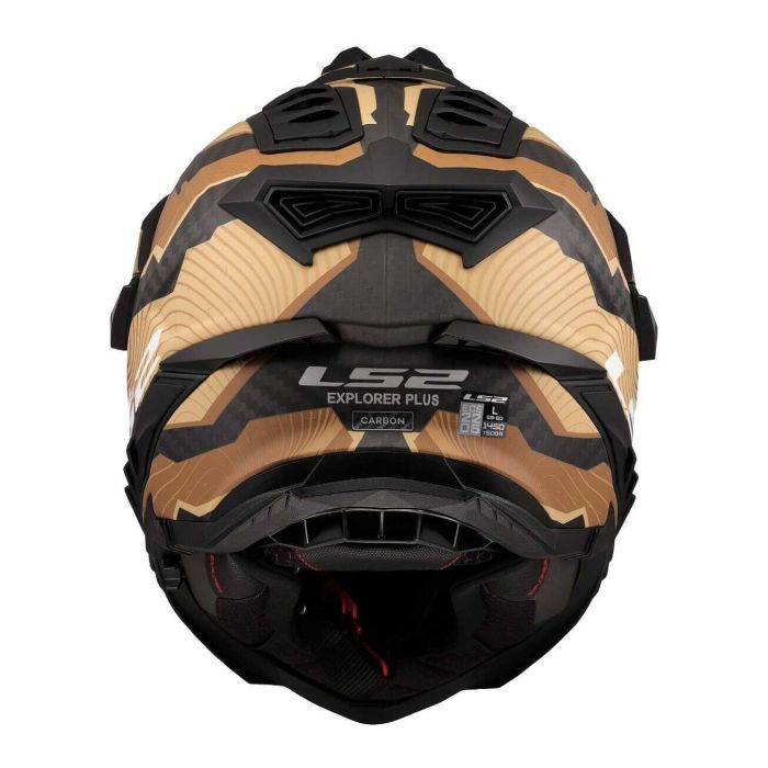 Casco Adventure Ls2 Mx701 Explorer C Trick Brown Sand