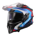Casco Adventure Ls2 Mx701 Explorer C Frontier II White Blue