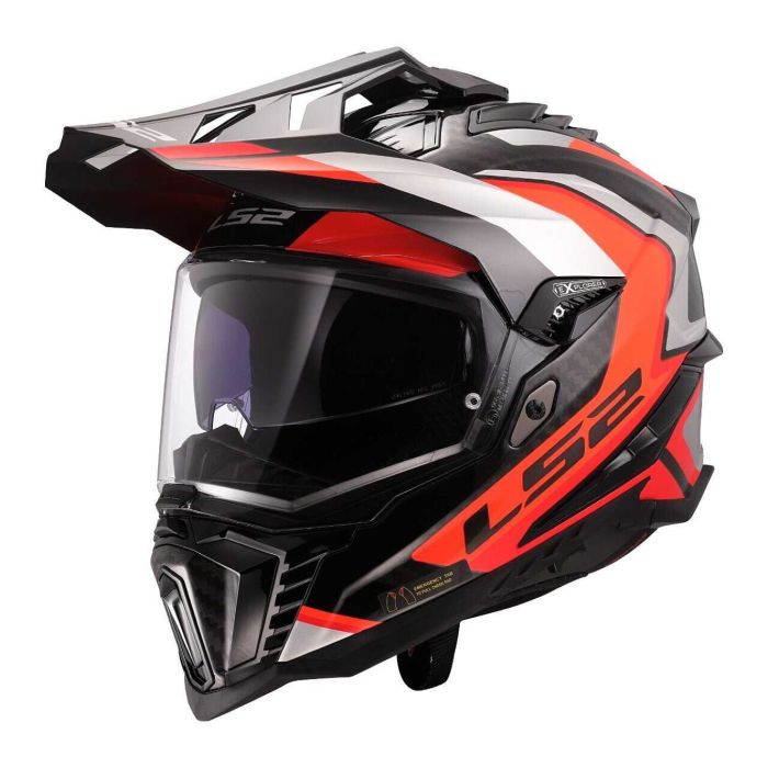 Casco Adventure Ls2 Mx701 Explorer C Frontier II Orange