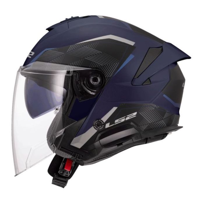 Casco Jet Ls2 Of618 Verso Ii Air Navy Blue