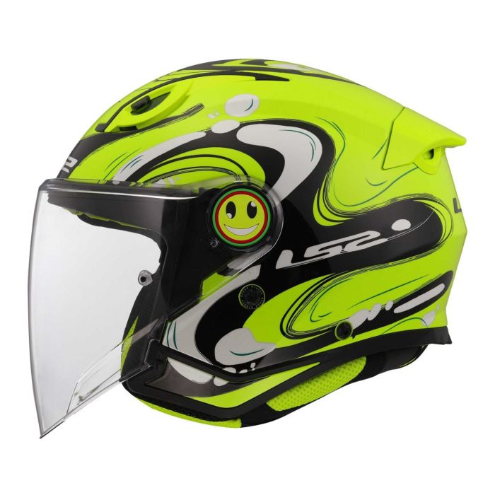 Casco Jet Ls2 Of622 Funny Ii Glup H-v Yellow