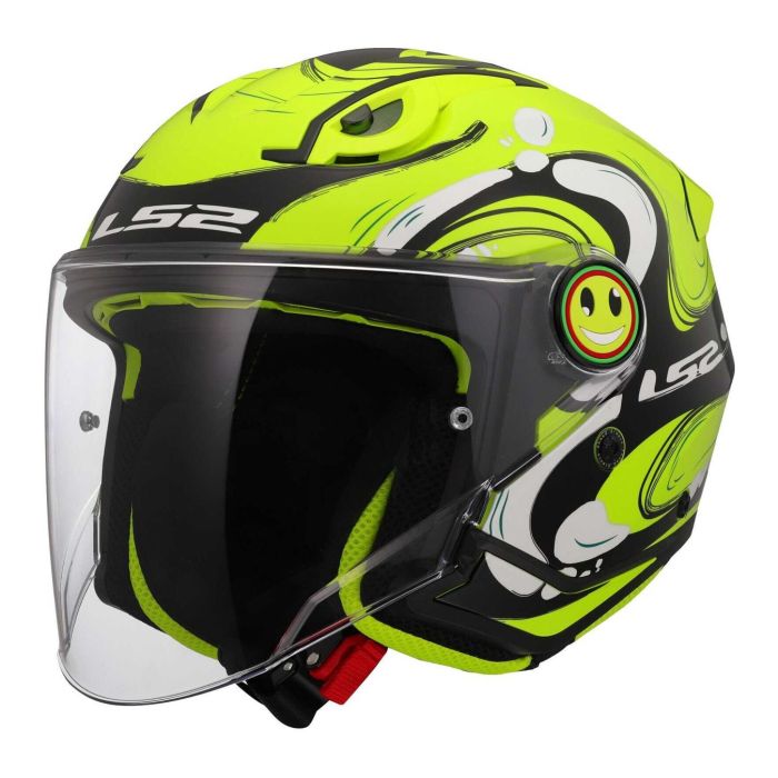 Casco Jet Ls2 Of622 Funny Ii Glup H-v Yellow